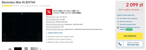 Electrolux Slim-fit EIV744