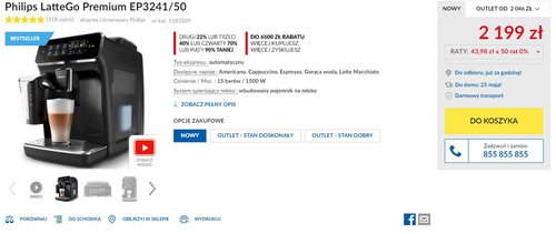 Philips LatteGo Premium EP3241