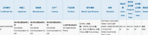 Vivo X60 Pro+ zadebiutuje z 55 W ładowaniem/fot. 3C via GSMarena