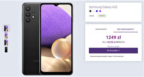 Samsung Galaxy A32 4G w sklepie Play bez umowy (cena)