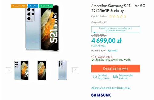 Samsung Galaxy S21 Ultra w promocji Max Elektro