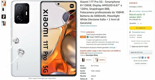 Promocyjna cena Xiaomi 11T Pro