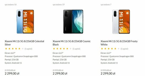 Promocyjna cena Xiaomi Mi 11i