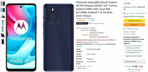 Promocyjna cena Motorola Moto G60s