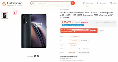 Promocyjna cena OnePlus Nord CE