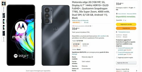 Motorola Edge 20 w promocji (cena)