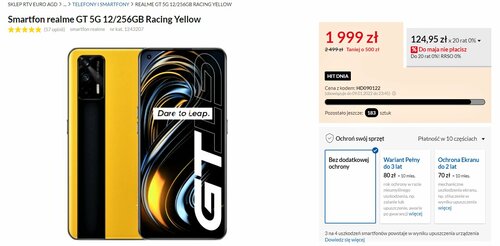 Promocyjna cena realme GT 5G