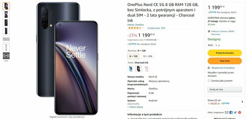 Promocyjna cena OnePlus Nord CE 5G