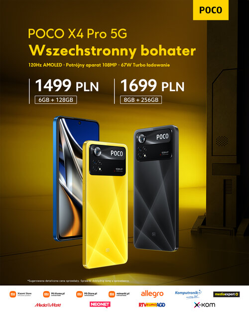 Oficjalne ceny Xiaomi POCO X4 Pro 5G w Polsce