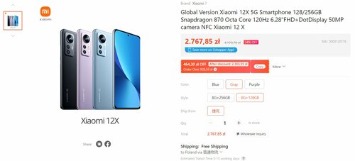Xiaomi 12X promocja