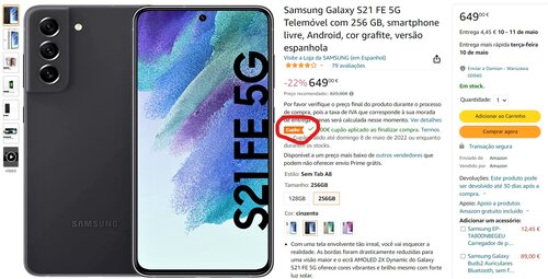 Samsung Galaxy S21 FR 8/256 GB cena promocja