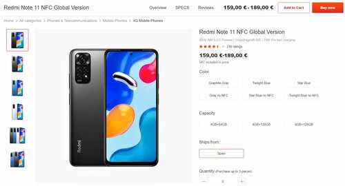 Promocyjna cena Xiaomi Redmi Note 11 w Goboo