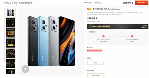 Promocyjna cena Xiaomi POCO X4 GT 8/128 GB w Goboo