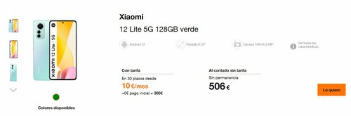 Cena Xiaomi 12 Lite w Europie