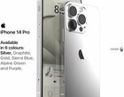 Zobacz, jak Apple iPhone 14 Pro pozuje na grafikach fana. Przyciągnie wzrok kieszonkowców