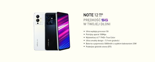Specyfikacja Infinix Note 12 Pro 5G