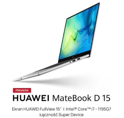 Huawei MateBook D15 2022/ fot. producenta