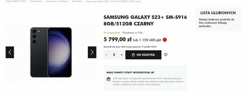 Samsung Galaxy S23+ 8/512 GB w sklepie Vitay.pl