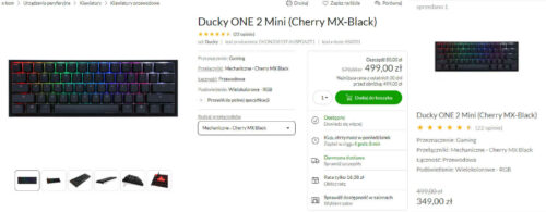 Ducky ONE 2 Mini (Cherry MX-Black) - 650201 - zdjęcie 1 Ducky ONE 2 Mini (Cherry MX-Black) - 650201 - zdjęcie 2 Ducky ONE 2 Mini (Cherry MX-Black) - 650201 - zdjęcie 3 Ducky ONE 2 Mini (Cherry MX-Black) - 650201 - zdjęcie 4 Ducky ONE 2 Mini (Cherry MX-Black) - 650201 - zdjęcie 5 Ducky ONE 2 Mini (Cherry MX-Black) - 650201 - zdjęcie 6 Ducky ONE 2 Mini (Cherry MX-Black)