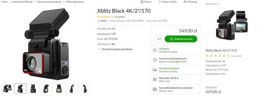 Xblitz Black 4K promocja